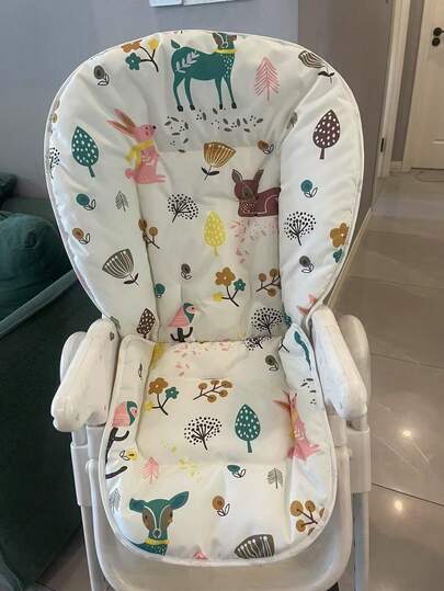 1 pieza Funda de cojín para silla alta para bebé, excluyendo la silla alta