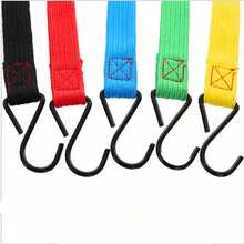 5 Pack Heavy Duty Flat Elastic Rope Bungee Cords With Hooks For Luggage/Car/Tent - 1 - 查看 5