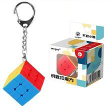 Mini Magic Cube Keychain Rings, Magic Cube,Magic Tower 3x3x3 Key Ring, Decoration, Ornament High Quality Toys Party Gifts