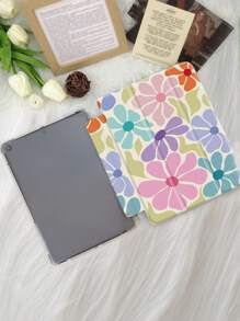 Blumen Handyhülle mit minimalistischem Blumenmuster, Schutzhülle kompatibel mit iPad 7/8/9/10.2 Zoll, iPad 10. Gen, Kindle Paperwhite 12. Gen 2024, Kindle (11. Gen) 2022, Galaxy Tab, mit Auto-Schlaf/Wach-Funktion, verschiedene Stile erhältlich