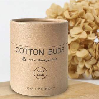 200 st/ask rengöringspinnar med dubbla färgglada pappersspetsar, engångsbruk för smink, rengöring av öron, manikyr