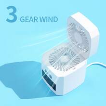 Portable Heating And Cooling Fan Mini Multi-Function Heater Desktop Small Heater New Household Foot Warmer Rapid Cooling And Heating, Home Office Essential Artifact Available In Winter And Summer - US A Type Plug(110-127V) - View 7