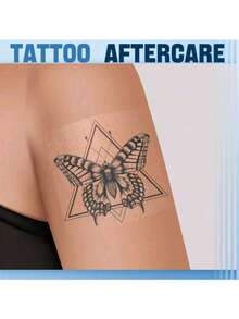 1 rollo de vendas adhesivas transparentes y a prueba de agua, vendas de película transparente y a prueba de agua, vendas a prueba de agua para proteger vendajes post-quirúrgicos, tatuajes, natación, gimnasio y accesorios deportivos