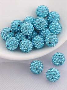 20pcs/Pack Ceramic Rhinestone Ball Handmade Bead DIY Bracelet Necklace Jewelry Accessories