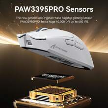 3M X1 Wireless Gaming Mouse With RGB Charging Dock, PAW3950 PRO Sensor Up To 40K DPI,53g Ultra Light Tri-Mode Computer Mice,1KHz Polling Rate 5 Programmable Buttons For WIN