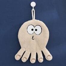 1pc/5pcs Cartoon Ocean Series Hand Towels, Cute Absorbent Thick Soft Children Hand Towels For Kitchen, Bathroom