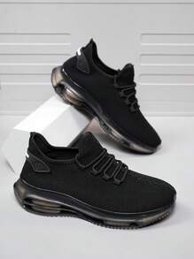 Scarpe da corsa con cuscinetto ammortizzante e assorbimento degli urti, scarpe sportive con lacci comode e traspiranti per uomo