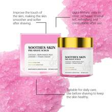 Aceite de fresa para después del afeitado, exfoliante para antes del afeitado, aceite suave para después del afeitado para la depilación y el cuidado corporal, suaviza la piel, alivia la irritación del afeitado, previene los pelos encarnados y la sequedad, 90 ml