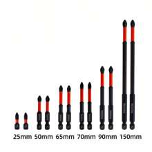 Magnetic Anti-Slip Drill Bit Set: 3/5/6 Pcs, S2 Steel, Phillips & Impact Bits For Electric & Manual Drivers, Anti-Slip Grip Magnetic Drill Bit Set