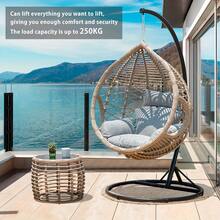 3-częściowy zestaw sprężyn do huśtawki ze stali o dużej wytrzymałości - odporny na warunki atmosferyczne, zawiera sprężyny i haki zapewniające wygodę i bezpieczeństwo w pomieszczeniach i na zewnątrz