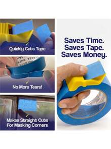 3pcs With Different Sizes Tape Packer, Tape Divider, Speed Up The Efficiency Of The Work, Small Tape Cutter, Painting Accessories Tape Corner