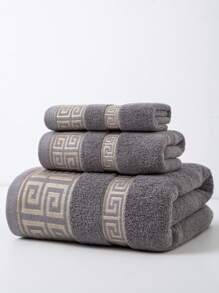 1pc Thin Bath Towel, Variety Of Colors, Minimalist Jacquard Plaid Pattern, Rectangular 70*140cm Adult Unisex Swimwear, Bathing, Wrapping Towel Or 34*74cm Hand Towel, 34*34cm Handkerchief, Quick-Drying, Absorbent, Soft, Suitable For Bathroom, Kitchen, Travel, Holiday Gift, Gym, Beach, Hotel, Salon, Outdoor