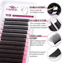 FADVAN 12 Rows YY Shape 0.07 C/D/DD/L/L+/LU Curl 8-15mm&Mix Hand Woven Premium Soft Light Natural Eyelashes Extension Supplies Makeup Mesh Net Cross Lash For Professional Women Send In Random Packaging,Professional Eyelash Grafting,Lash Tech Supplies