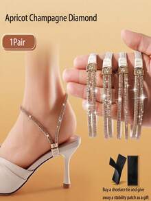 1/2/3/5 Pairs Detachable High Heel Shoe Straps, No-Slip High Heel Anti-Loose Foot Strap, Self-Adhesive High Heel Decorative Band