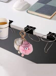 1pc Stainless Steel Clip-On Cup Holder - Easy Install, Wall-Mounted Mug & Tabletop Drink Organizer For Home And Office, Utility Hooks