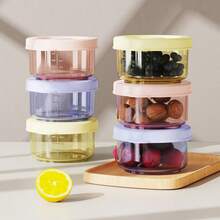 KUNT 6/2 piezas Recipientes de alimentos para bebé de 60ml redondos/150ml cuadrados, material de PP, tazones de alimentación para bebés, a prueba de fugas, con tapas, aptos para microondas - Multicolor - Ver 14