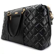 Badgley Mischka Quilted Travel Weekender Bag - Black - 1 - View 4