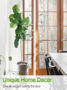 1Roll Window Privacy Film Frosted Glass Window Film, Decorative Privacy Cling, UV Blocking Staic Cling Bathroom Glass Frosting Sticker, Non-Adhesive Front Door Cover Room Decor Stickers Home Decor Wall Decor Bedroom Decor Bathroom Decor Room Decor Home Decor Living Room Wall Paper Wall Stickers Wall Papers Kitchen Decor Personalised Stickers