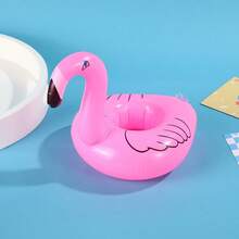 3/6pcs Drink Float Inflatable Cup Holders, Pool Parties, Pool Decor, Flamingo Design Pool Cup Holders, Ideal Drink Holders For Summer Fun, Poolside Parties And Relaxation - Hot Pink - View 11