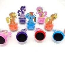MY LITTLE PONY Student Creative My Little Pony 6-In-One Stamp Cartoon Cute Round Acrylic Stamp Children's Prize, Back To School, School Supplies