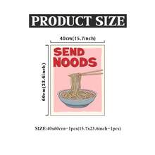 Noodle Pattern, Cute Kitchen Wall Decor, Noodle Pattern, Beautiful Kitchen Decoration, Fun Wall Decor, Noodle Pattern, Funny Quotes, Frameless