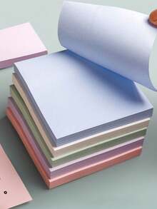 Morandi Color Sticky Notes Simple Solid Color Sticky Notes 400 Random Mixed Colors - Multicolor - View 2