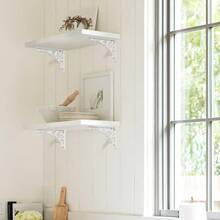 Corner Brackets - Weiss/OpulenterGarten1 - View 5