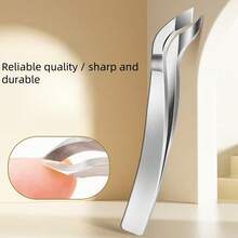 Portable Cuticle Nippers With Nail File, Callus Remover Clippers For Split Skin Trimming - Grey - View 1