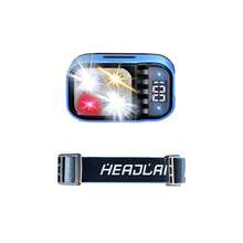 Rechargeable Headlamp Flashlight Bright LED Waterproof Motion Sensor Headlights Emergency Head Lamp Camping Fishing Head Light - Black - View 11