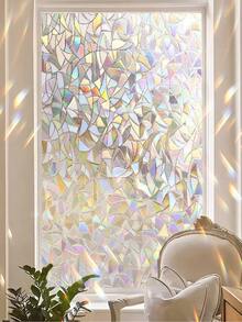 1PC Household PVC Window Privacy Sticker, Glass Privacy Film, Color Glass Decorative Window Film, Sunshade Window Sticker, Electrostatic Adsorption, No Glue Required, Frosted Privacy Glass Sticker, UV Protection, Suitable For Home, Office, Bathroom Privacy And Light Protection Room Decor Home Decor