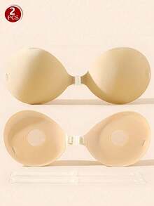 1pc Thickened Invisible Silicone Breast Lift Tape, Bust-Enhancing, For Small Bust - Apricot - View 16