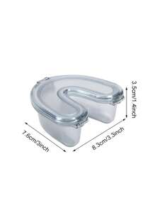 Invisible Braces Cleaning Box, Orthodontic Retainer Storage Box, Denture Storage Cleaning Box, Portable Accessories Storage