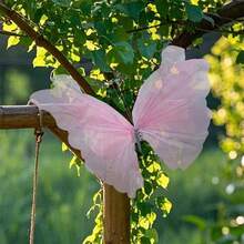 Large Butterfly Decoration DIY Party Decoration Wedding Photo Booth Prop For Indoor Outdoor - Pink - View 1