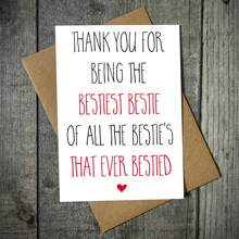 1pc, Fun Friendship Greeting Card, (With Envelope) Quality Paper, Warm Words Design Plus Heart Embellishment Design. Suitable For Any Occasion, Best Greeting Card For Friends (12cm/4.7inx17cm/6.7in)