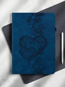 GLANDOTU Compatible With Apple IPad Galaxy Redmi Tablet Case, Multi View Slim And Lightweight Pure Colour Embossed Pattern Tablet Case With Stand Card Insertion Function