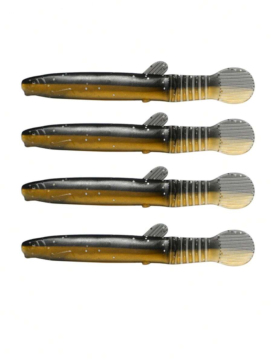 8pcs Bionic Soft Lure Baits, Simulated Gudgeon For Bass Fishing - Multicolor - View 1