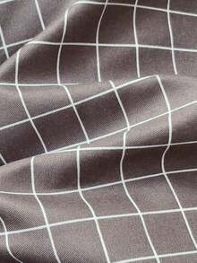 4pcs/Set (1pc Duvet Cover + 1pc Flat Sheet + 2pcs Pillowcases) Black Plaid Patchwork Reversible Soft & Breathable Microfiber Bedding Set, Suitable For Student Dormitory, Skin-Friendly - Black Small Grid - View 9