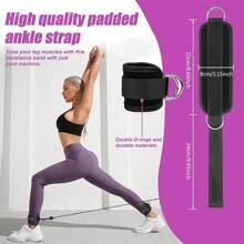 Sangle de cheville de fitness, boucle pour l'entraînement des fessiers et de l'extension des jambes, sangle de cheville pour rack de squat, accessoires de gym pour les chevilles