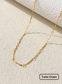 Esberry Collana circolare semplice e versatile di moda per donna