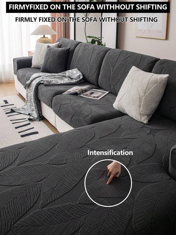 1pc All-Season Stretch Sofa Cover, Anti-Slip Spill-Proof Full-Wrap Fabric Thickened Sofa Seat Cover, Machine Washable Dust-Proof Non-Fading Suitable For Corner Sofas And 1/2/3/4-Seater Sofas