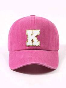1 st. Kinderen' 26 Letters Baseball Cap Truck Driver Hat, Modieuze Casual Cap Voor Meisjes Terug Naar School Dagelijkse Kleding