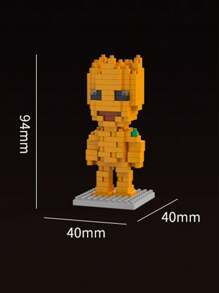Takara Tomy Spider-Man Building Blocks IronMan Groot Brick Cartoon Character Rocket Raccoon Micro Rhinestone Small Particles Assembled DIY Building Block Toys Children Birthday Gift