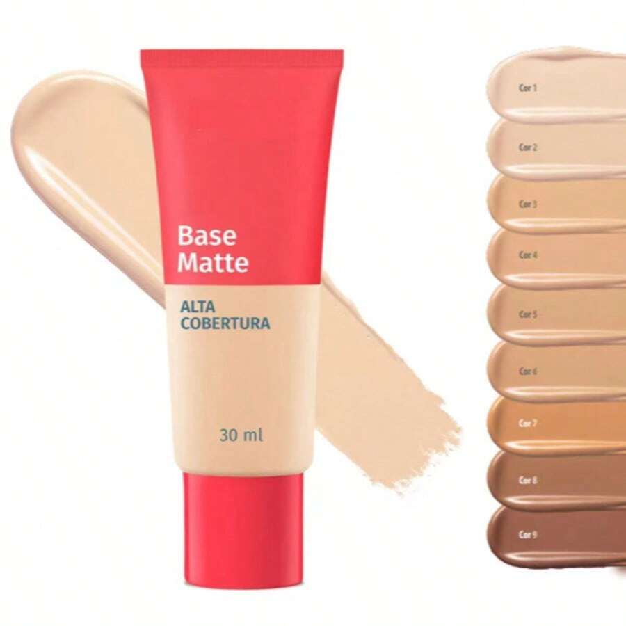New Boca Rosa Matte High Coverage Liquid Foundation 30ML - Novo Base Cor 5 - Xem 1