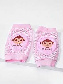 1 Pair Of Children's Animal Pattern Knee Pads, Baby Crawling Knee Pads Suitable For Indoor Learning, Crawling, Anti Fall Knee Pads, Elbow Pads, And Leg Pads For Protection - Multicolor - View 13