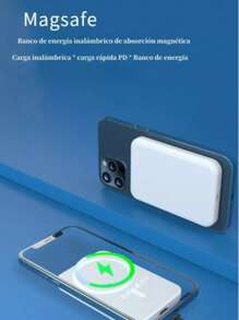 Super Power bank,Batería Magsafe, Batería de Emergencia 5,000 mAh – Carga Rápida  Inalámbrica Qi ,Potencia Inalámbrica Portátil Carga Rápida compatible con iPhone y Más