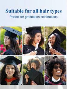 1pc, Graduation Cap Headband Holder, Sturdy And Anti-Fall Graduation Headband, Fix Your Graduation Cap, Graduate Hairstyle Cap Accessories - Suitable For Graduation Cap Companion, Graduation Cap Headband Clip, Suitable For Curly Hair, Graduation Season Students - Multicolor - View 4