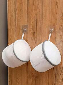 White Lingerie Laundry Bags, Bra Laundry Bags With Zips, Honeycomb Mesh Material, Effective Filter Impurities, Supporting Frame Effectively Prevents Deformation During Laundry, Suitable For Bra, Delicates,Sweater,Hosiery, Lingerie