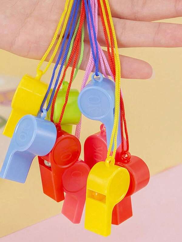 10 Stücke/20 Stücke/30 Stücke hochwertige PVC Schiedsrichter Pfeifen - laute, bunte Sport Pfeife mit Lanyard, klare und laut Ton für Schiedsrichter, Cheerleader und Outdoor-Aktivitäten - ideal für Trainer und Schiedsrichter für Fußball- und Basketballspiele, Geburtstage und Hochzeitsfeiern, Weihnachten, verschleißfest
