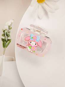 Sanrio Sanrio 1 Pc Sanrio Genuine Authorized Acrylic Hair Grabber Hello Kitty Melody Cute Cartoon Hair Accessories Clip Fashion Accessories,Cute Sweet Cartoon Fashion Versatile Simple Hairpin Women's Headdress, Ideal Choice For Mother's Day Fashion Hair Accessories Elegant Hair Clip Women Claw Clips