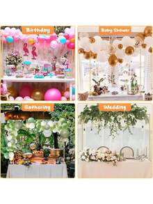 1 Set Iron Table Clamp, Adjustable Table Clamp, Versatile Use, Formaldehyde-Free Material, Suitable For Wedding, Birthday, Mother's Day And Graduation Decoration